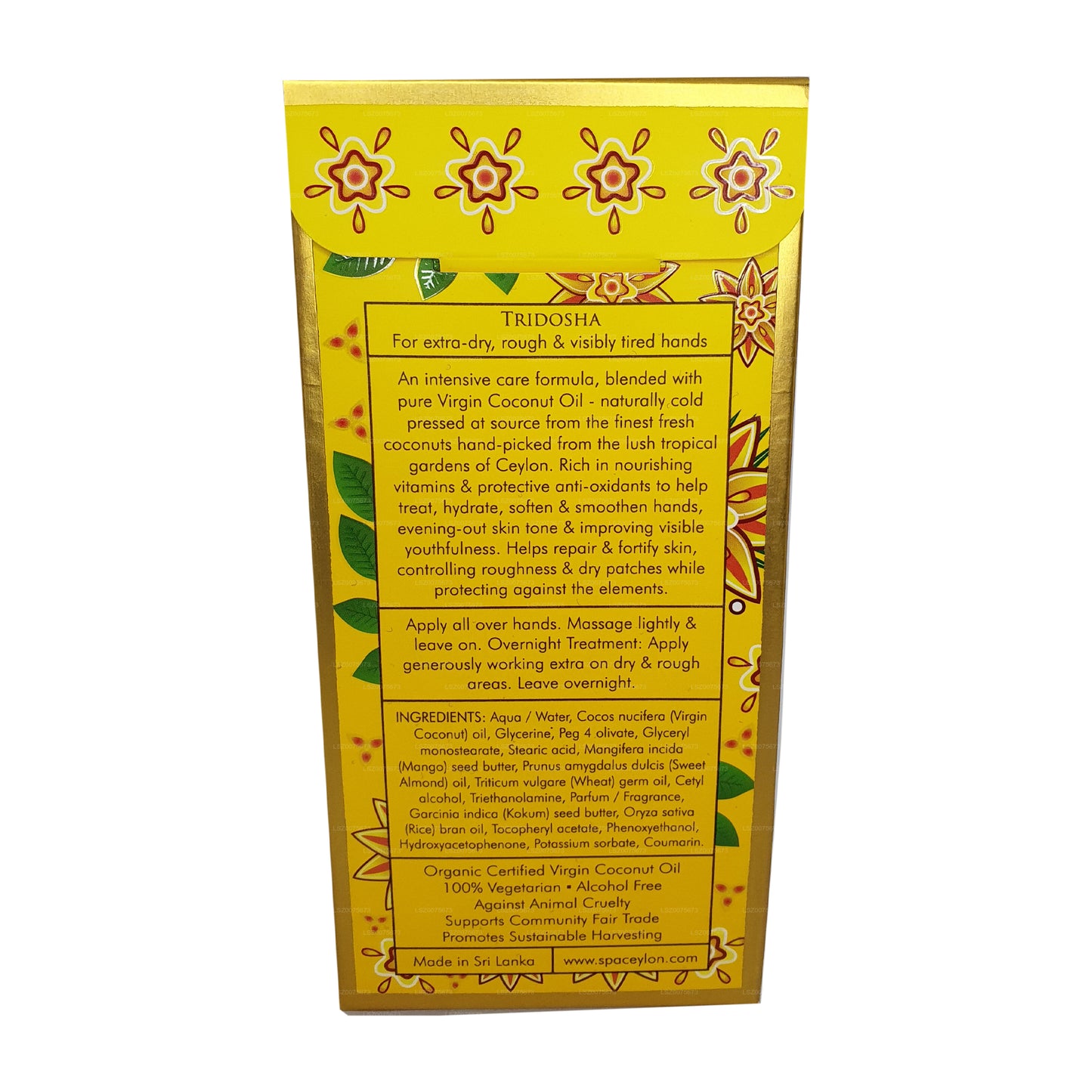 Spa Ceylon Virgin Coconut Overnight Care Intensive Hand Treatment (100g)