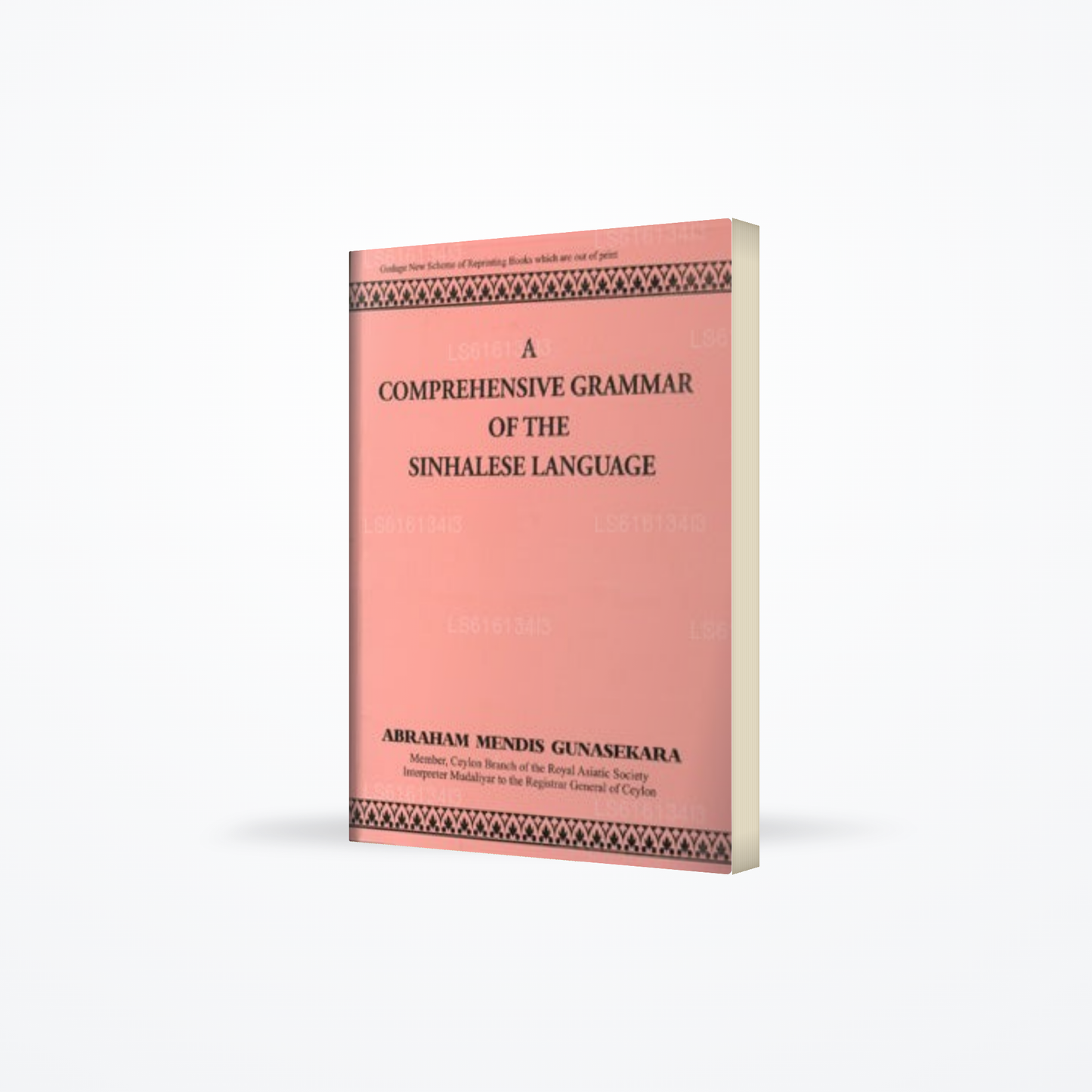 A Comprehensive Grammar of The Sinhalese Language