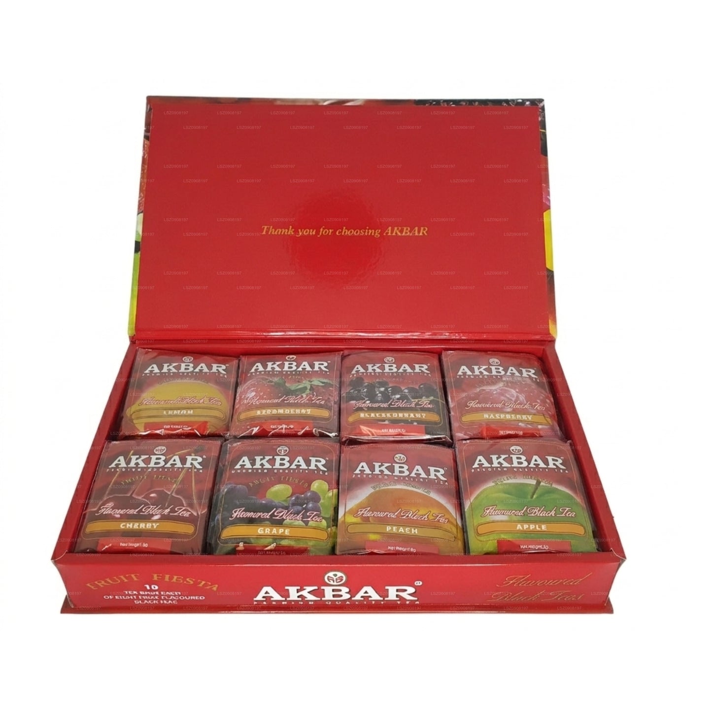 Akbar Fruit Fiesta Aromalı Siyah Çay Hediye Kutusu 80 Çay Poşeti (160g)