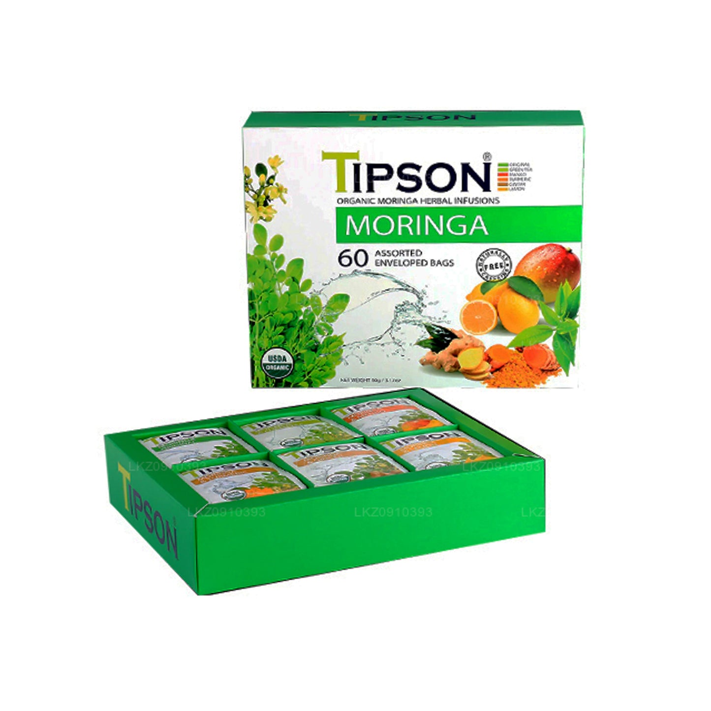 Tipson Organic Moringa Assorted (90g)