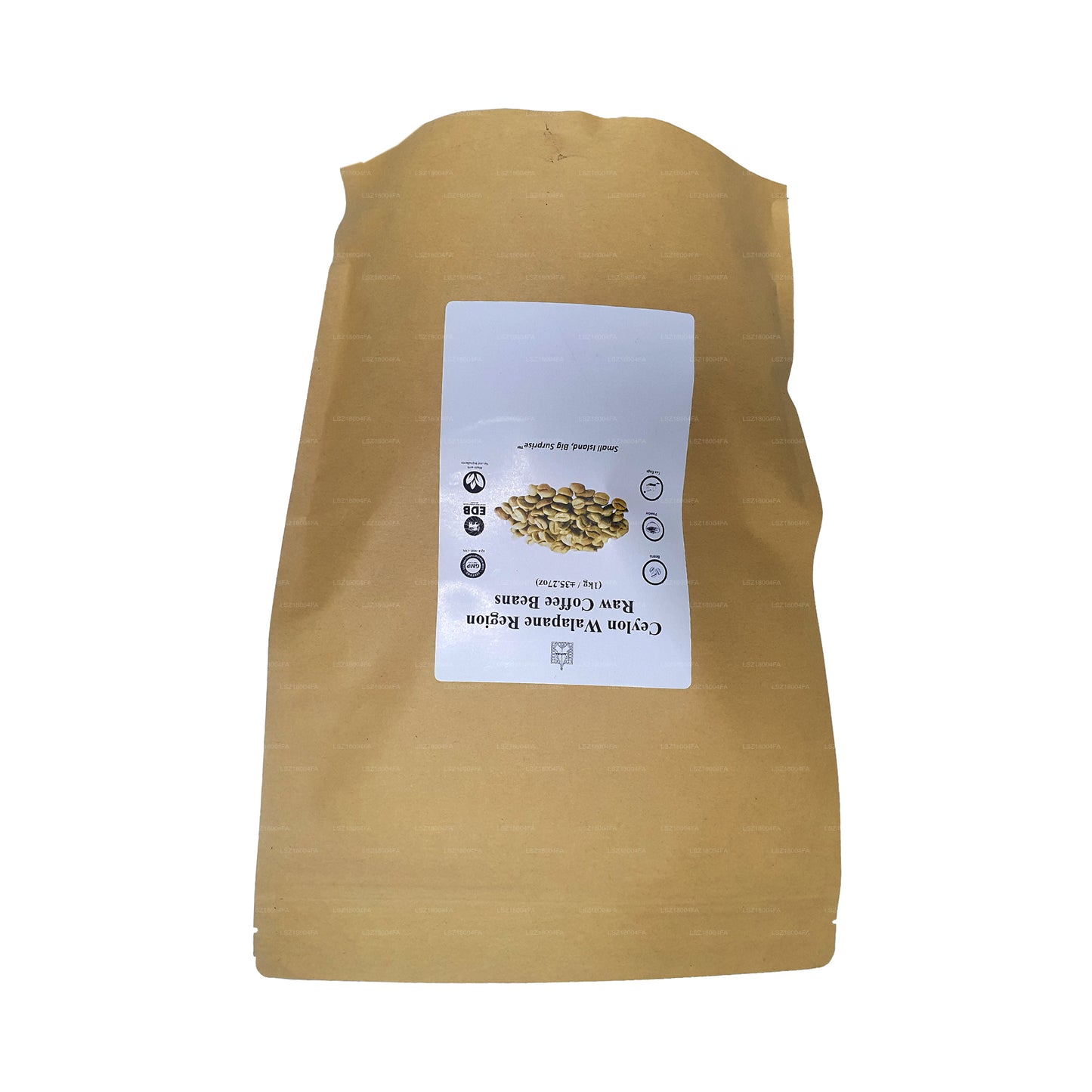 Nezpracovaná kávová zrna z regionu Lakpura Ceylon Walapane