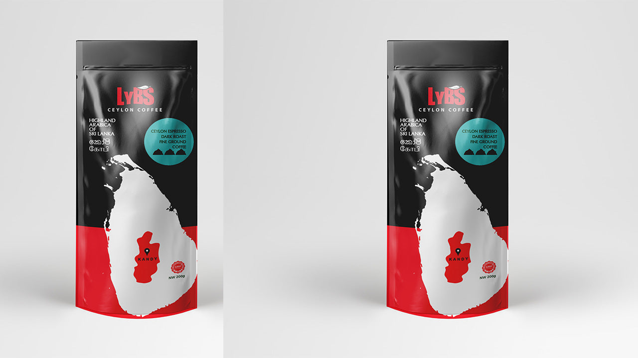 Lybs Gemahlener Kaffee Ceylon Espresso (200g)