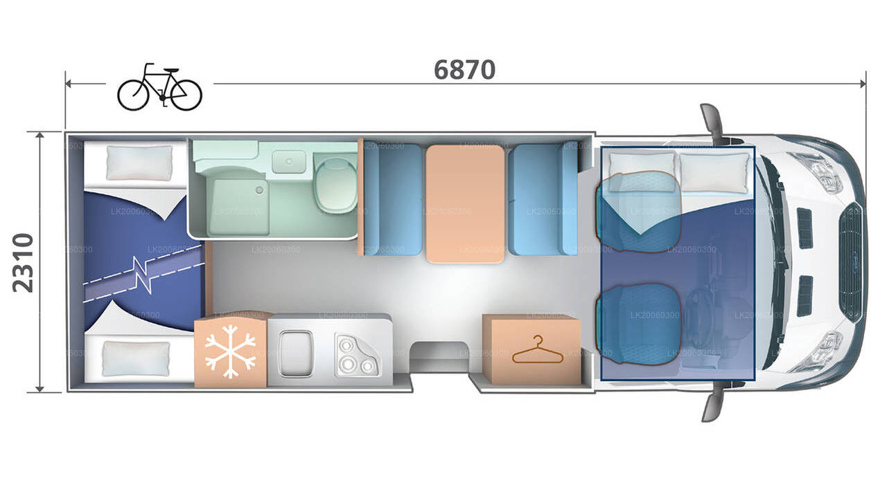 Chauffeur Driven Motor-home Rental (Roller Team - Zefiro 690G)