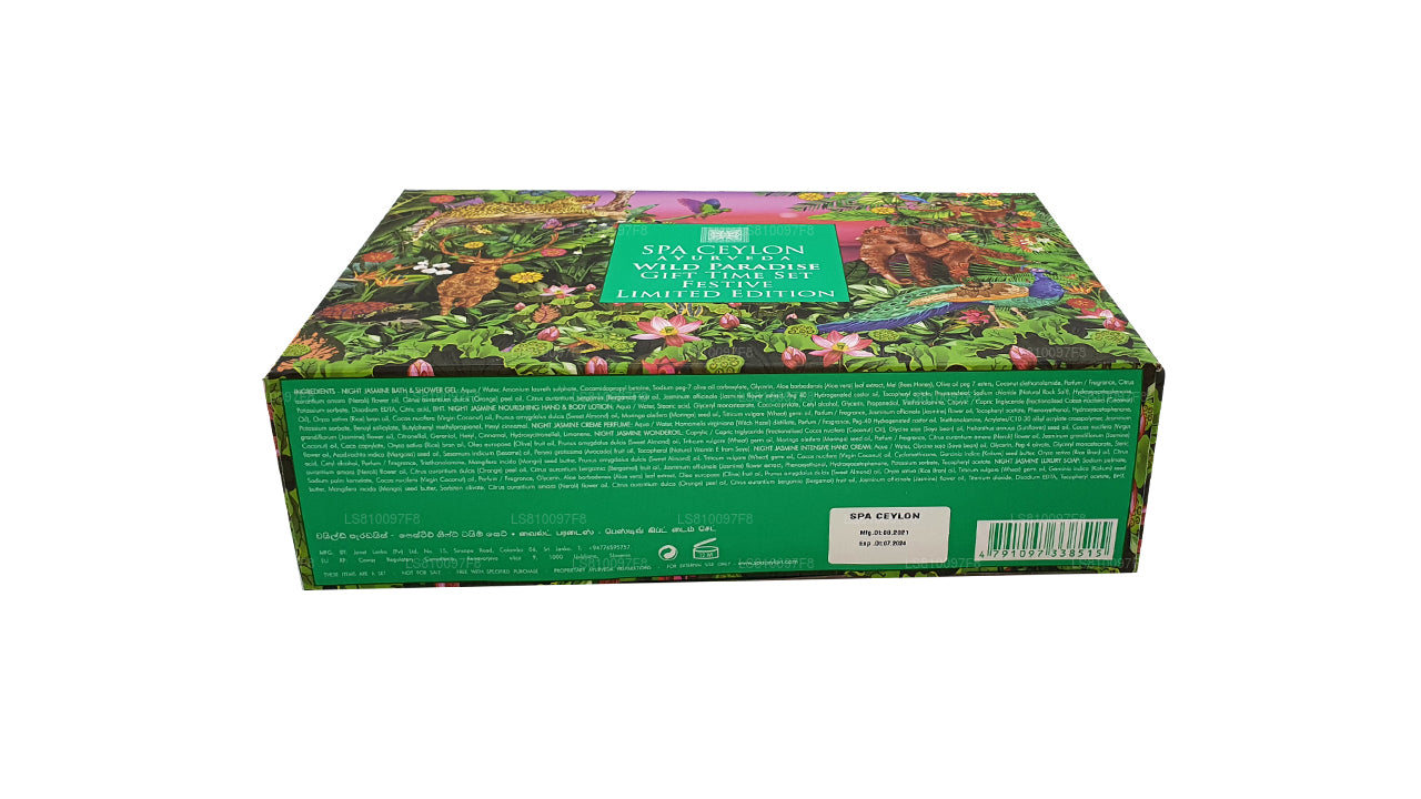 Spa Ceylon Wild Paradise Gavetid Sæt Festlig Limited Edition