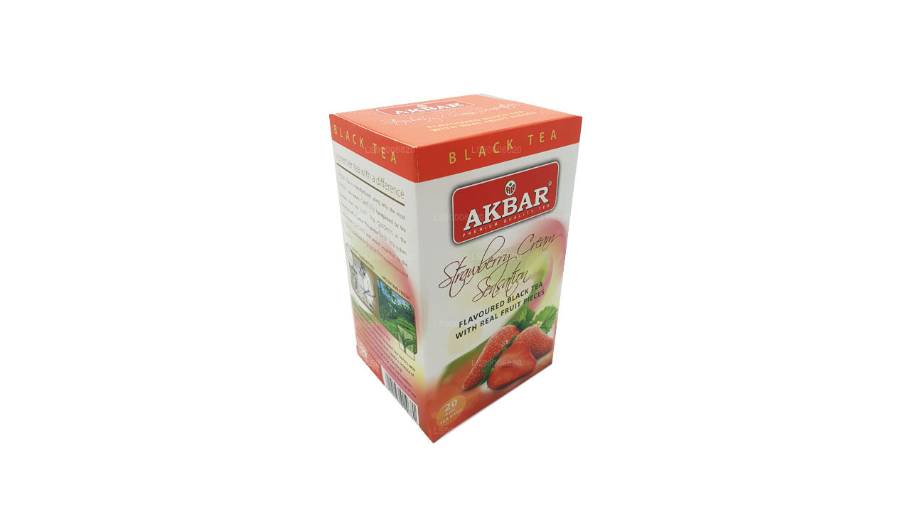 Crema de fresa Akbar Sensation (40 g) 20 bolsitas de té
