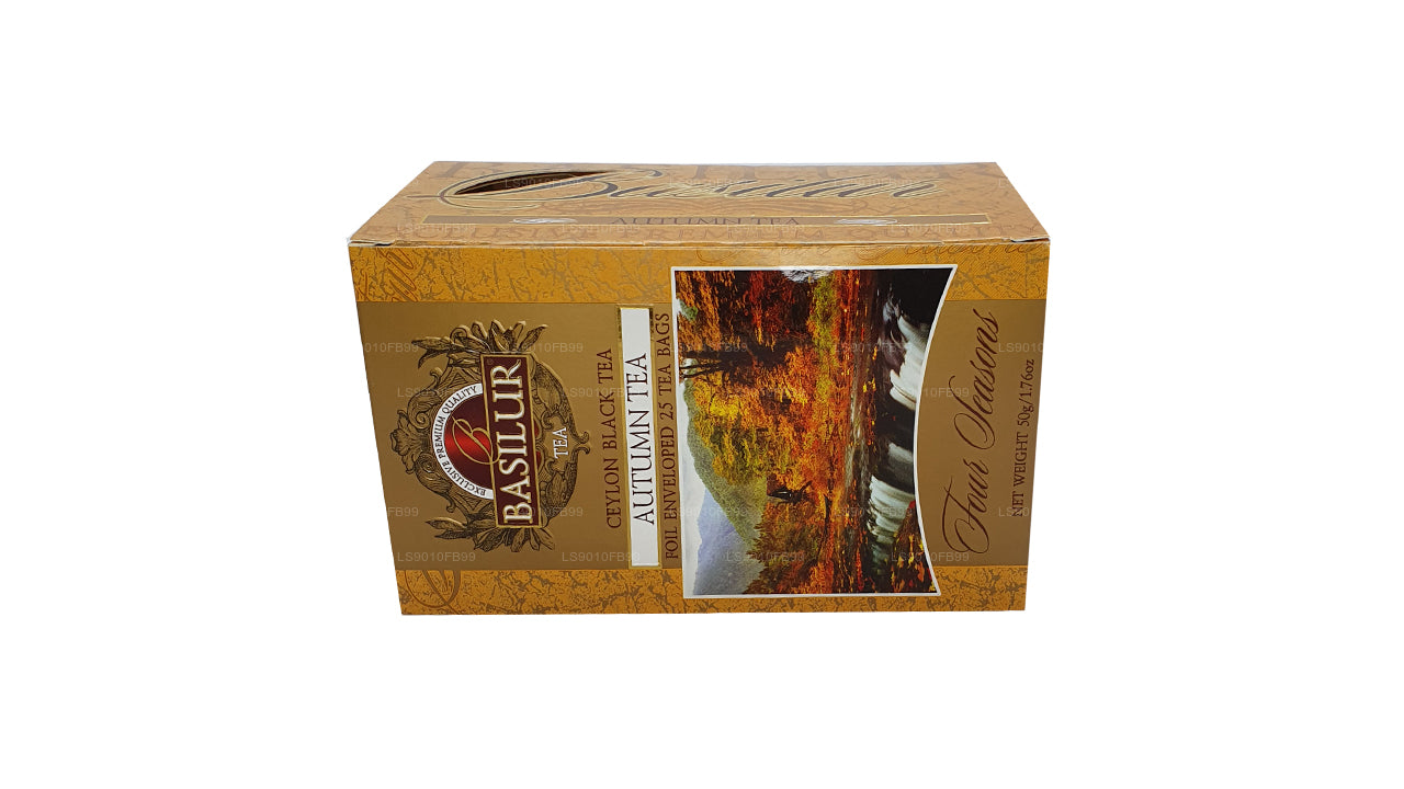Basilur Four Seasons Autumn Ceylon Black Tea (50g) 25 Foil Enveloped Teabags