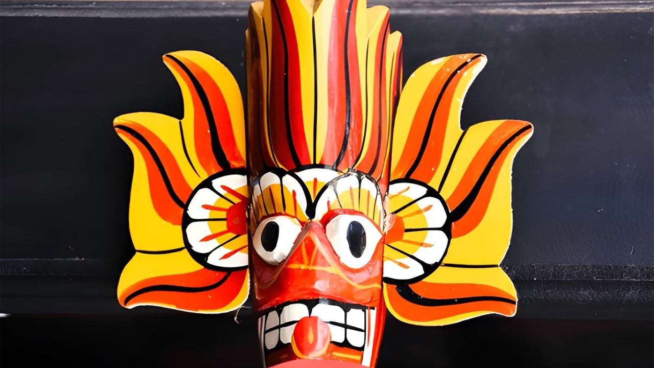 Mask Painting from Sigiriya