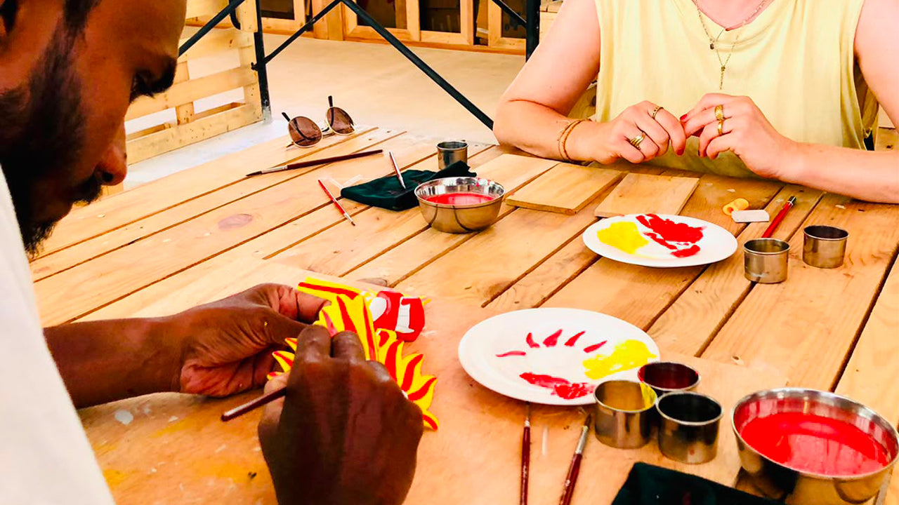 Mask Painting from Sigiriya