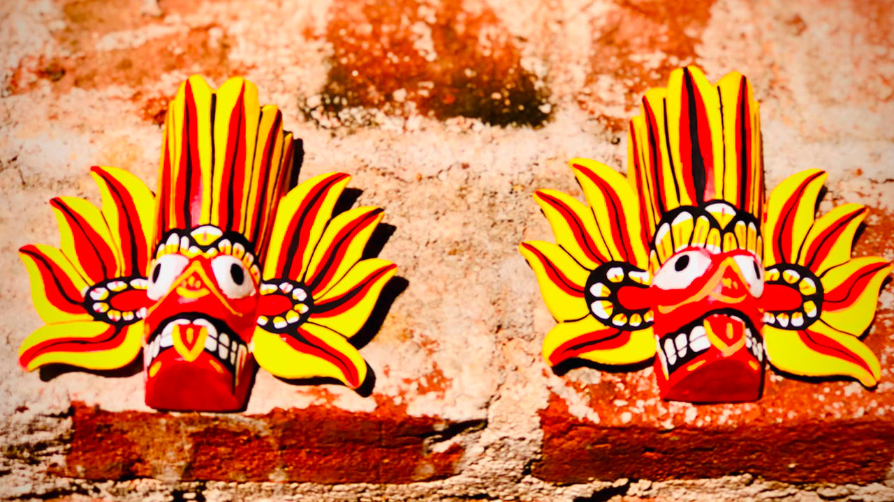 Mask Painting from Sigiriya