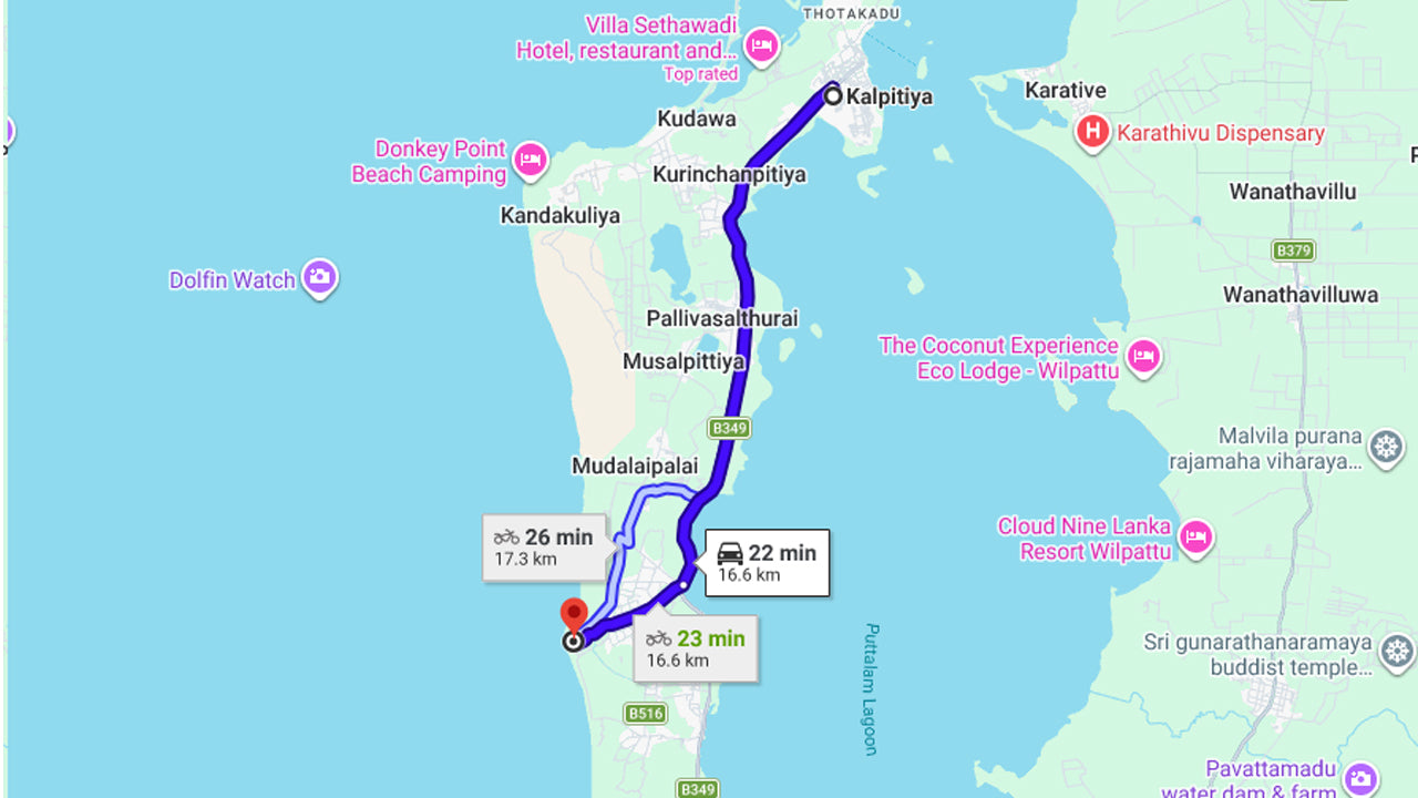 Mergulho com snorkel no recife de Talawila St. Anne de Kalpitiya