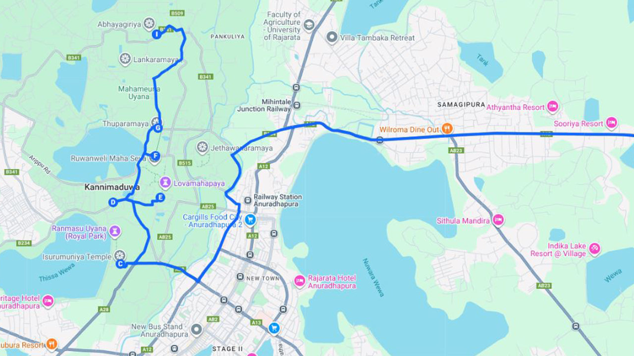 Sacred City of Anuradhapura from Sigiriya