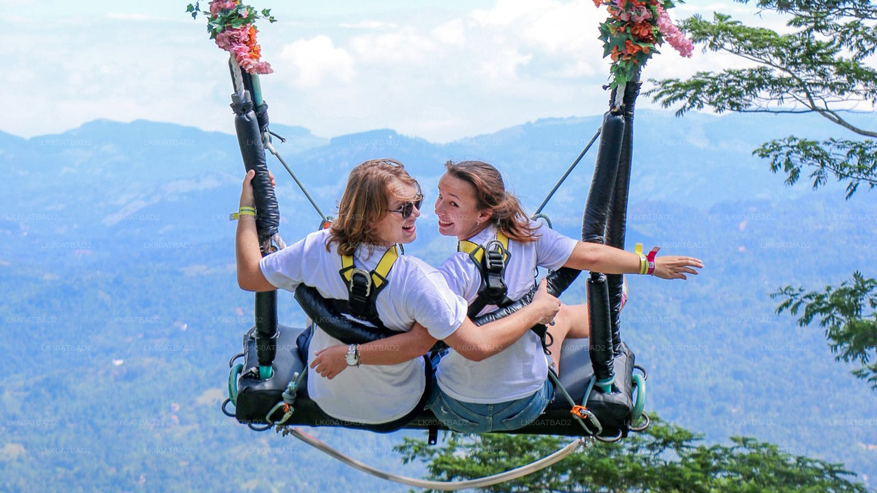 Swing at Ambuluwawa with Panoramic Kandy Views