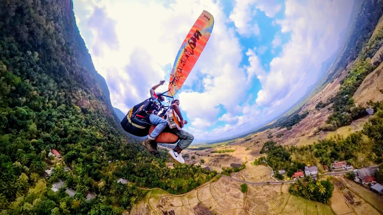 Paramotorfahren von Bentota aus