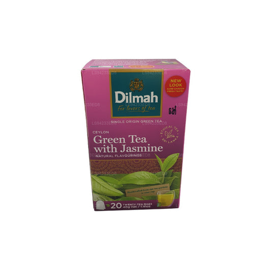 Dilmah Ceylon groene thee met jasmijn (40 g) 20 theezakjes