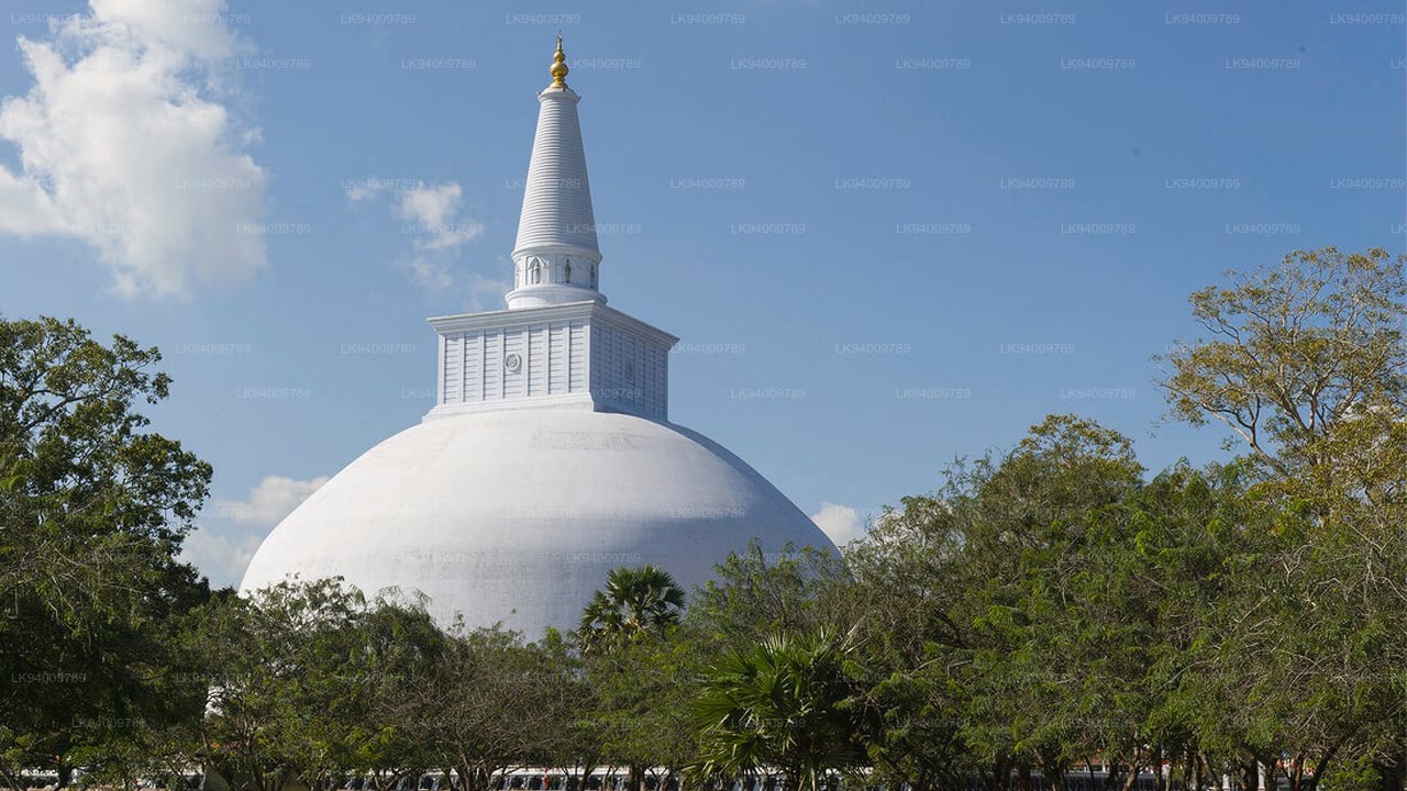 Ville sacrée d'Anuradhapura depuis Colombo