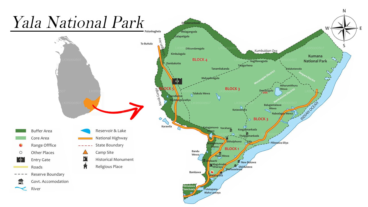 Yala National Park Safari from Unawatuna