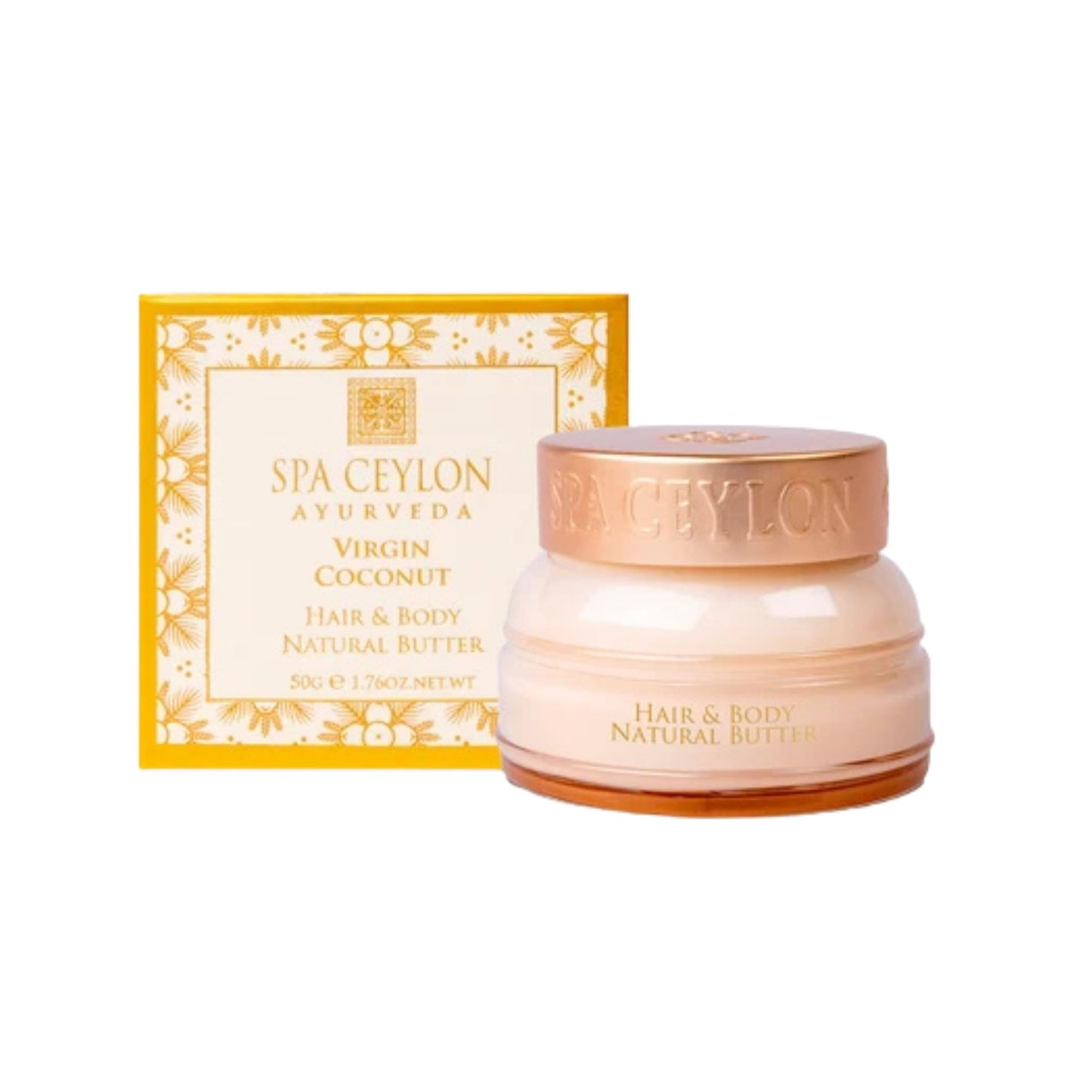 Spa Ceylon Virgin Coconut Hair & Body Natural Butter (50g)