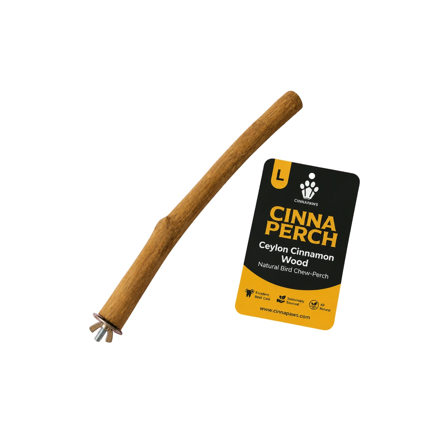 Cinnapaws Cinnaperch Ceylon Cinnamon Wood Natural Bird Chew