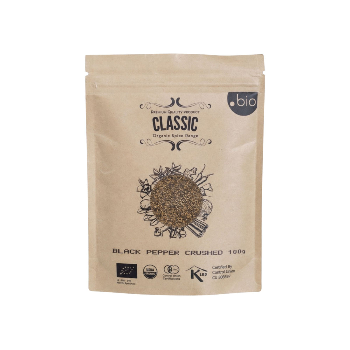 Lakpura® Organic Black Pepper Crushed