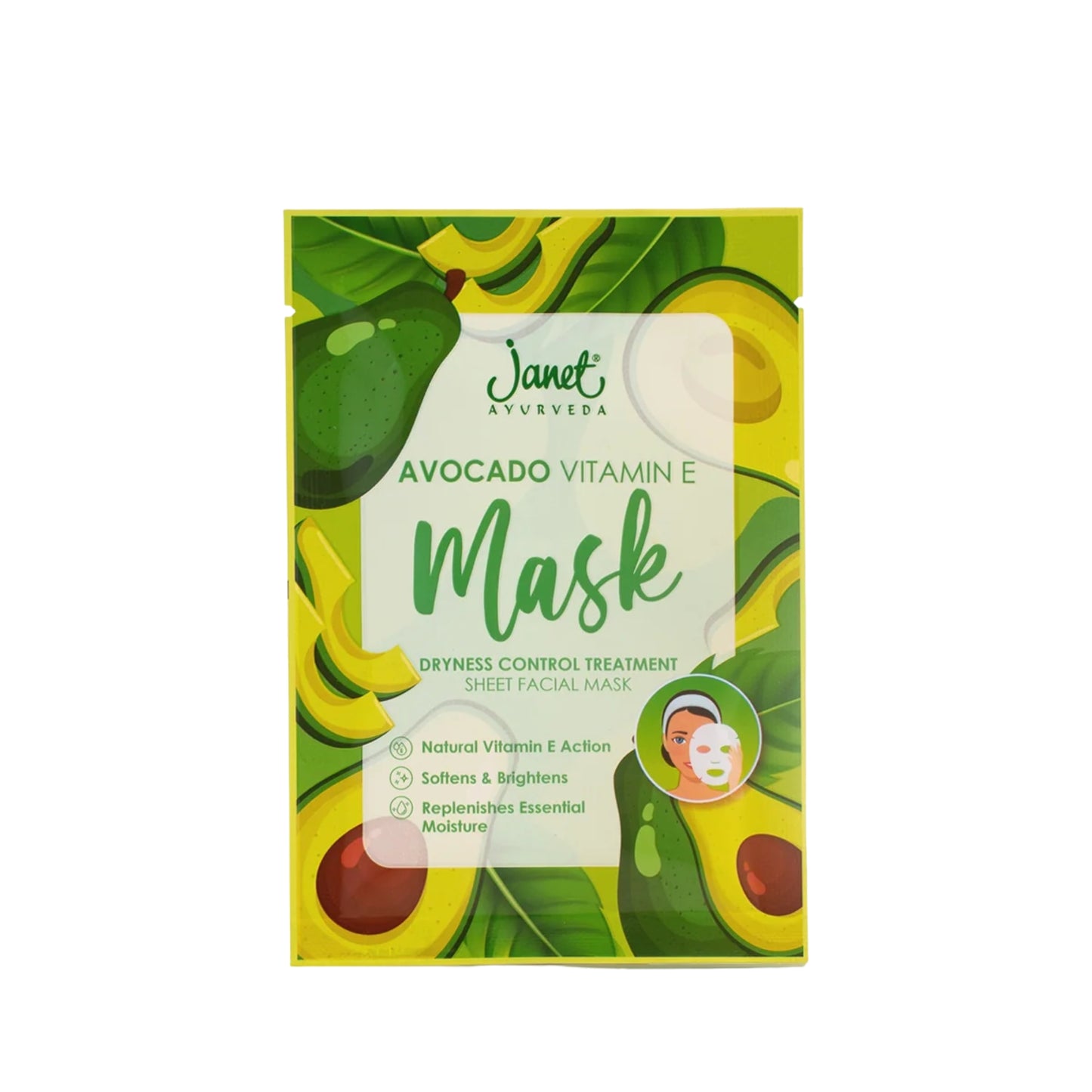 Janet Avocado Vitamin E Sheet Mask