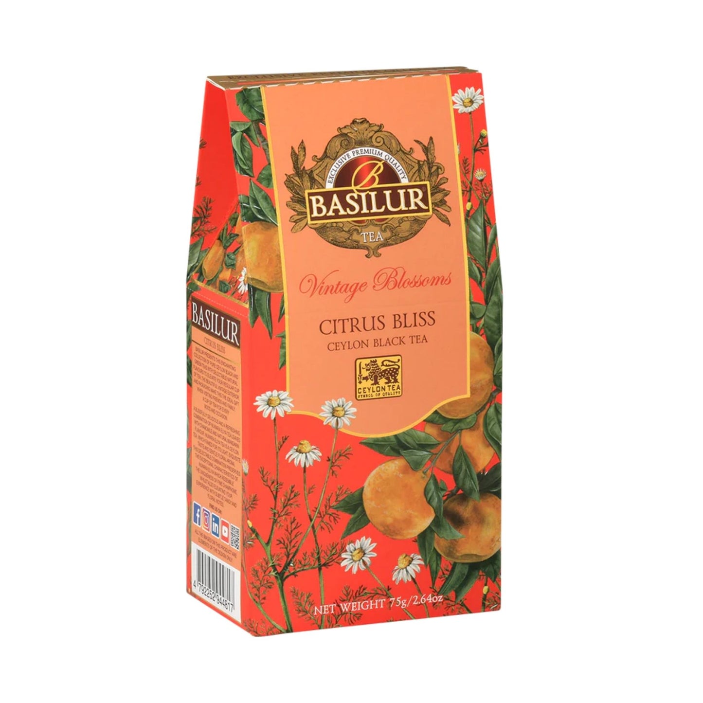 Basilur Vintage Blossom Citrus Bliss Tea (75g)