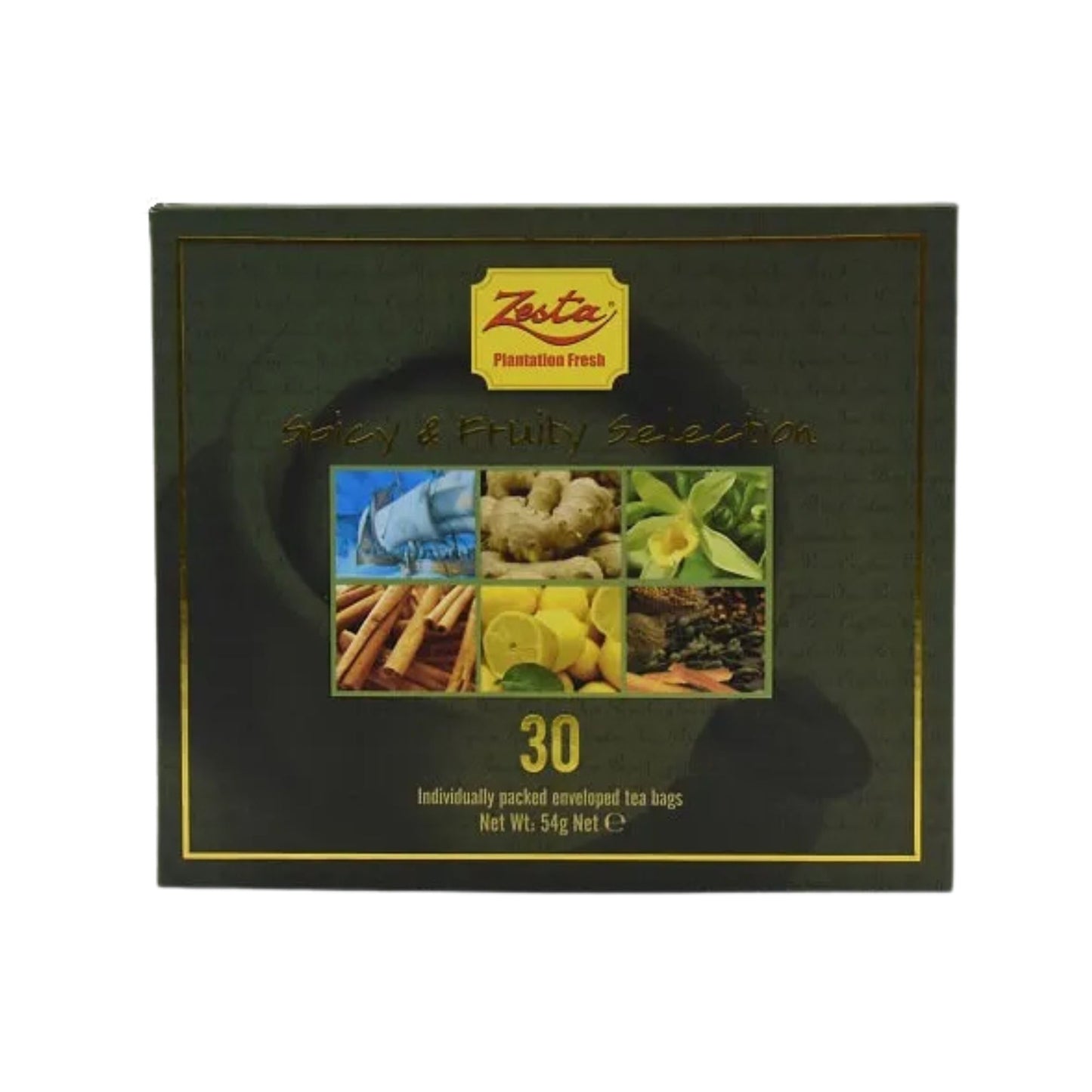 Zesta Spicy & Fruity Selection (54g) 30 Enveloped Tea Bags