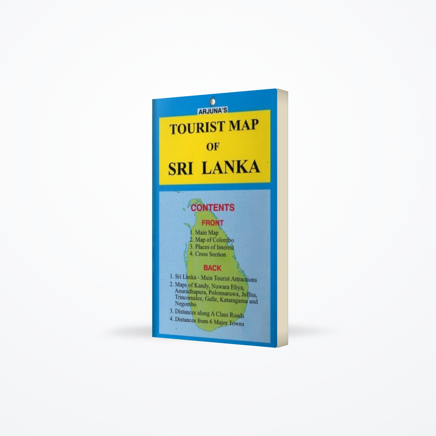 Arjunas Tourist Map Of Sri Lanka