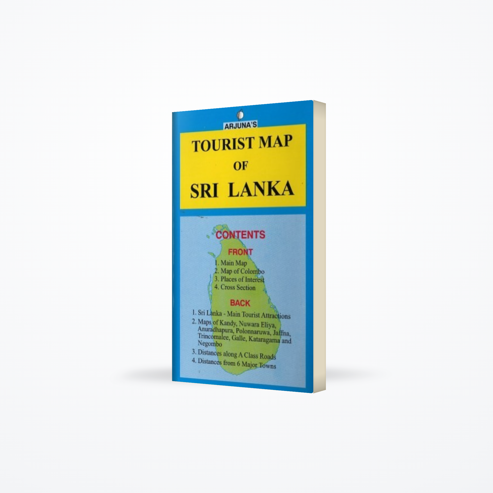 Arjunas Tourist Map Of Sri Lanka