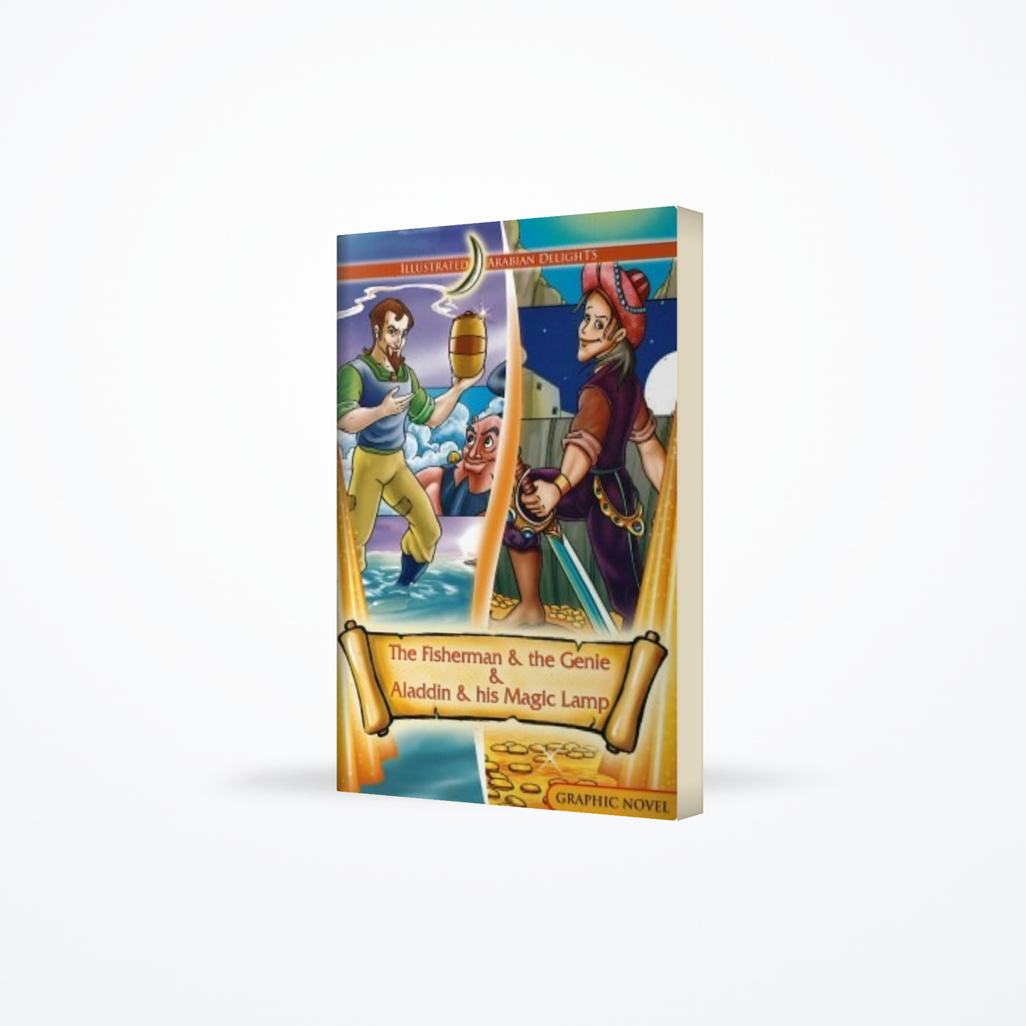 Fisherman & The Genie / Aladdin & His Magic Lamp (Illustrated Arabian Delights)
