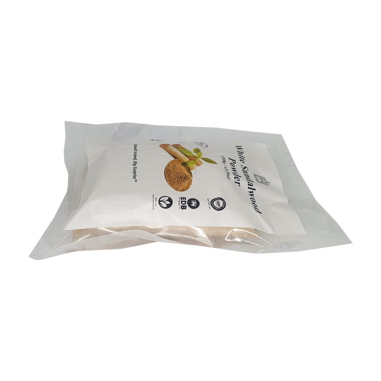 Lakpura Vit Sandelträ Pulver (100g)