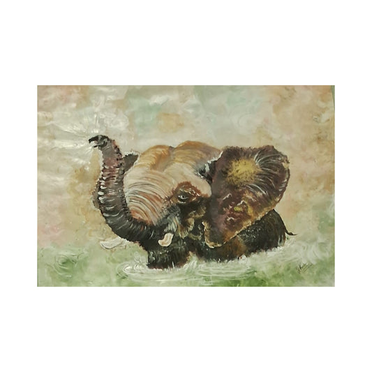 Lakpura® Baby Elephant Wall Art