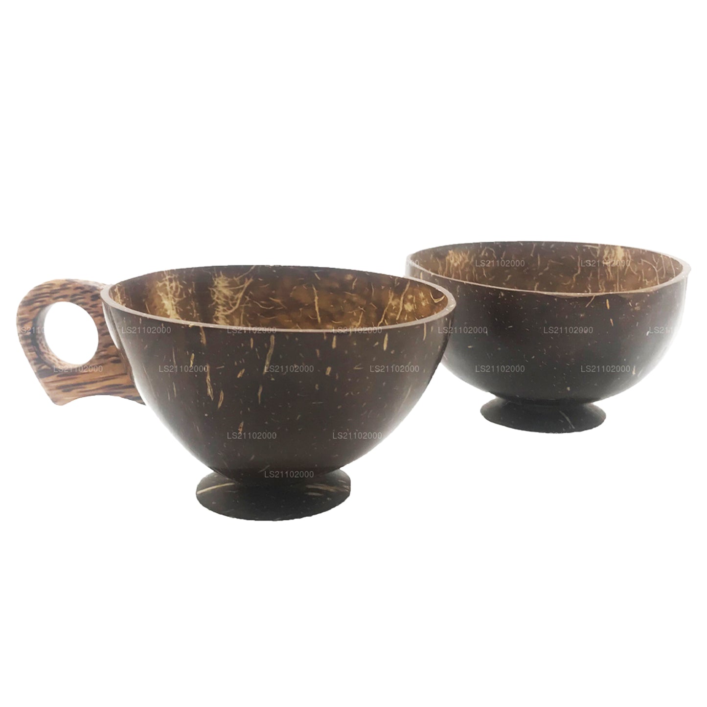 Vaso de cáscara de coco hecho