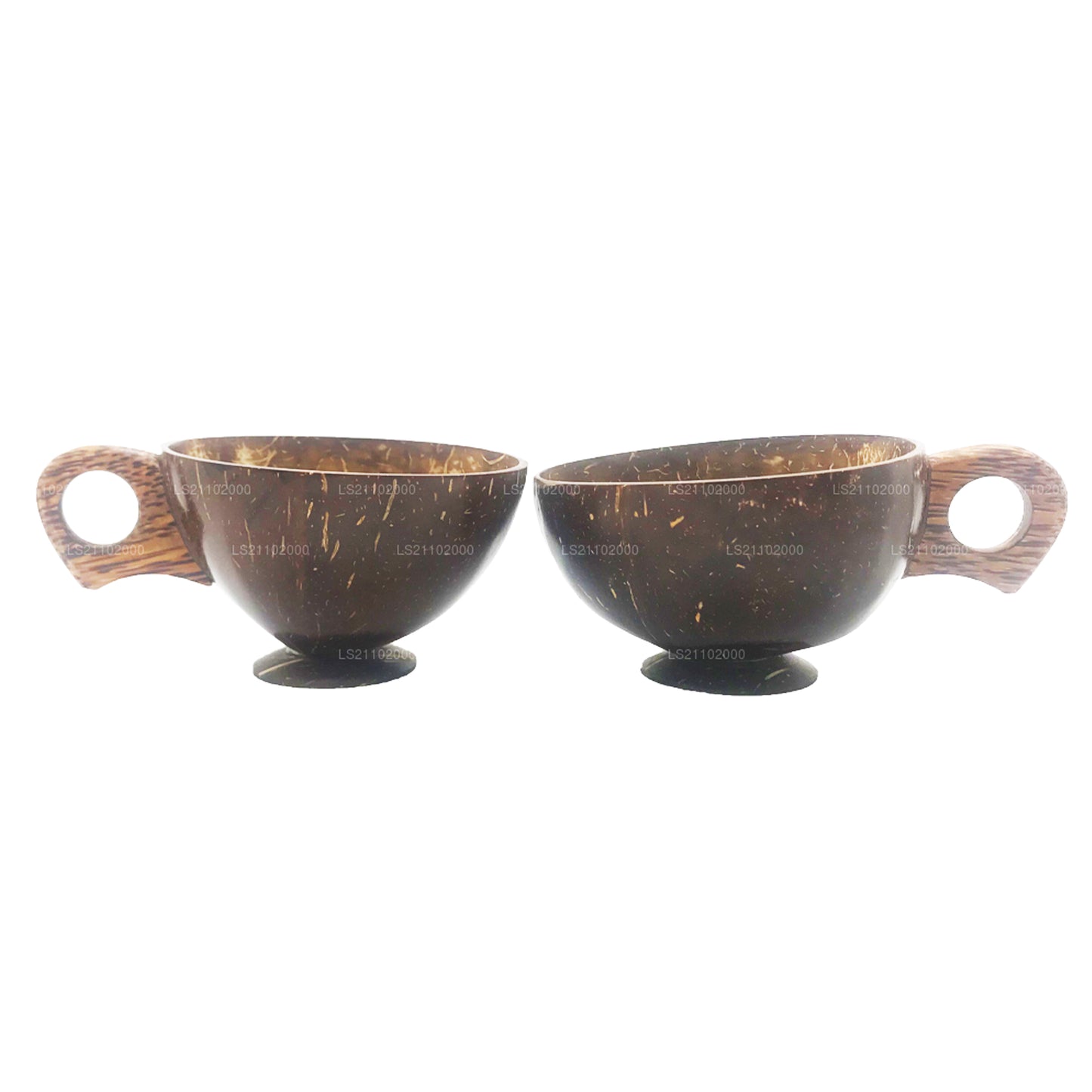 Vaso de cáscara de coco hecho