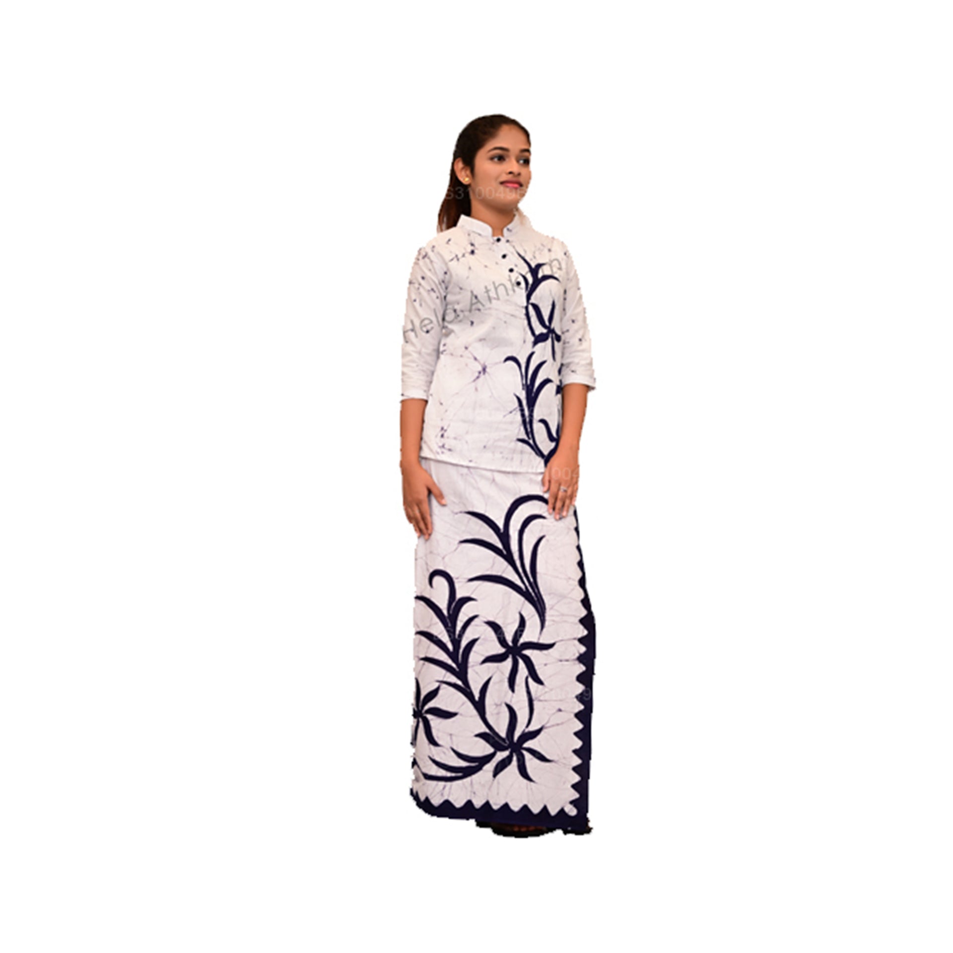 lungi dress design Emerald Green Satin Embroidered Singlet Lungi Dress Design by Nupur Kanoi  at Pernia's Pop Up Shop 2026