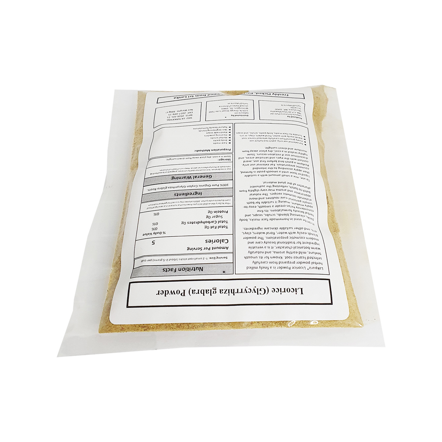 Lakpura® Licorice (Liquorice) Powder (100g)
