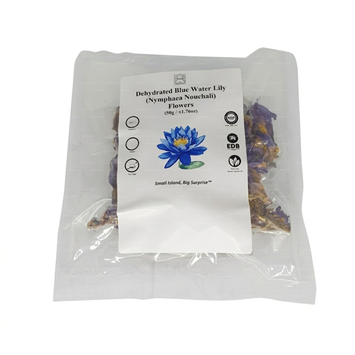 Lakpura® Dehydrated Blue Water Lily Flowers