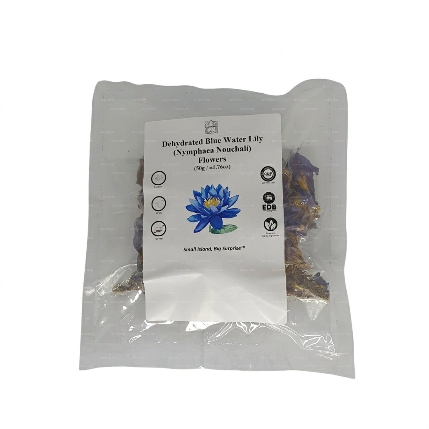 Lakpura® Dehydrated Blue Water Lily Flowers