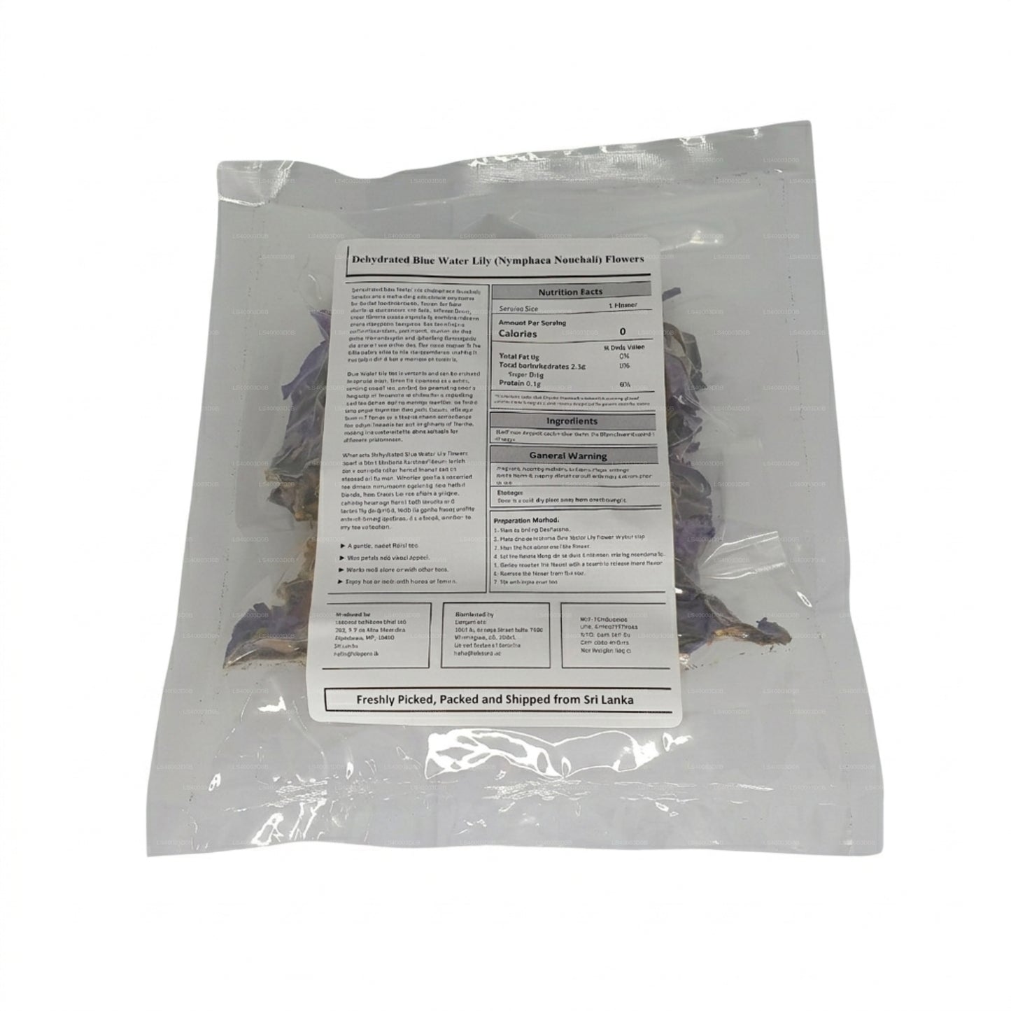 Lakpura® Dehydrated Blue Water Lily Flowers