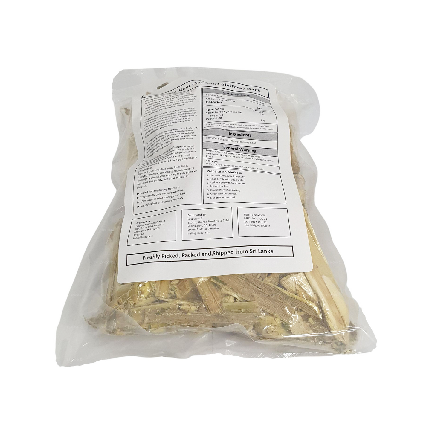 Lakpura® Moringa Root Bark