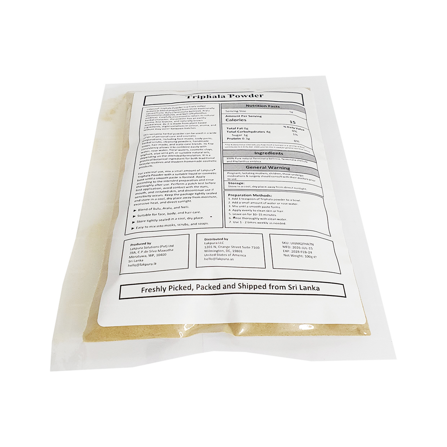 Lakpura® Triphala Powder (100g)