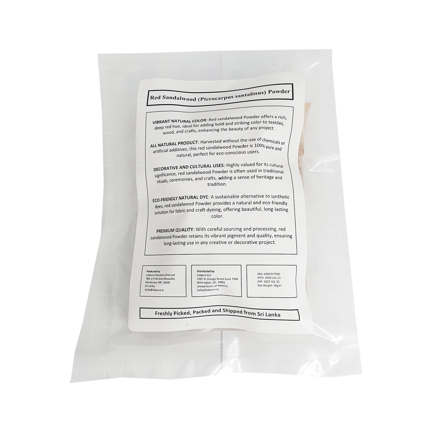 Lakpura® Red Sandalwood Powder