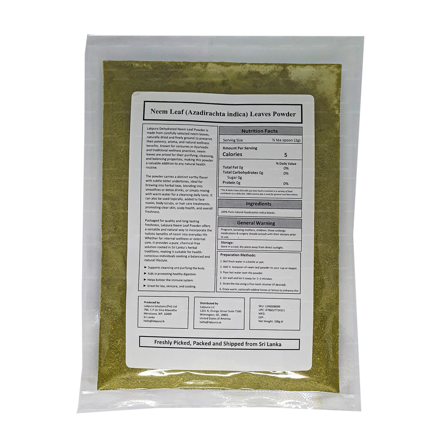 Lakpura Neem Pulver (100 g)