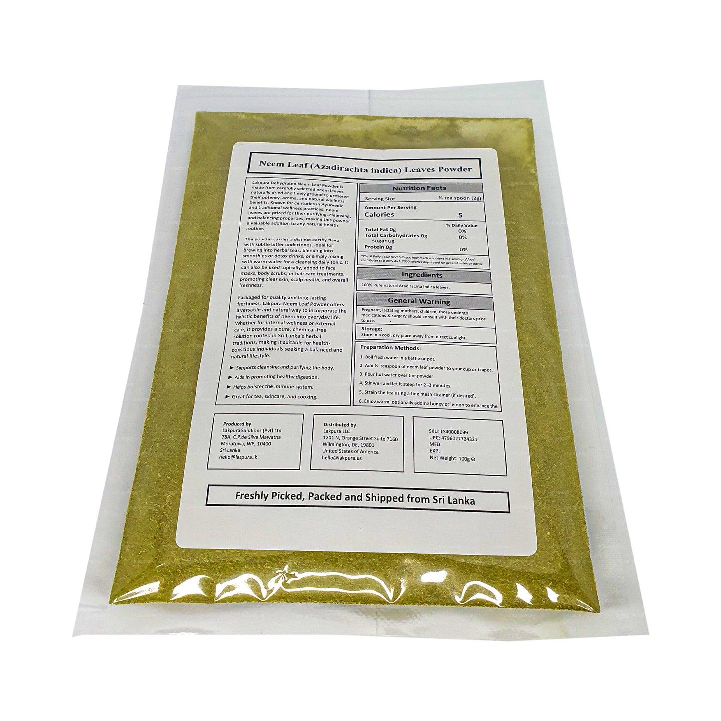 Lakpura Neem Pulver (100 g)
