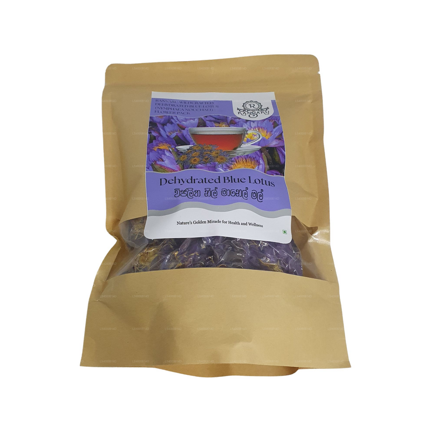 Ransaru Wildcrafted Dehydrated Blue Lotus (Nymphaea Nouchali) Flower Pack