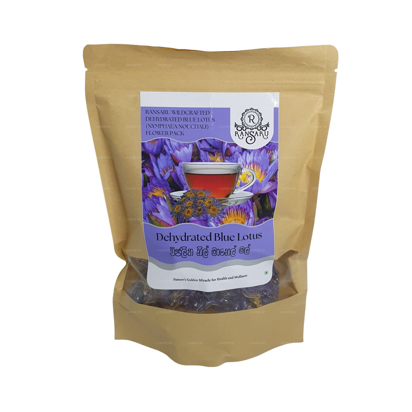 Ransaru Wildcrafted Dehydrated Blue Lotus (Nymphaea Nouchali) Flower Pack