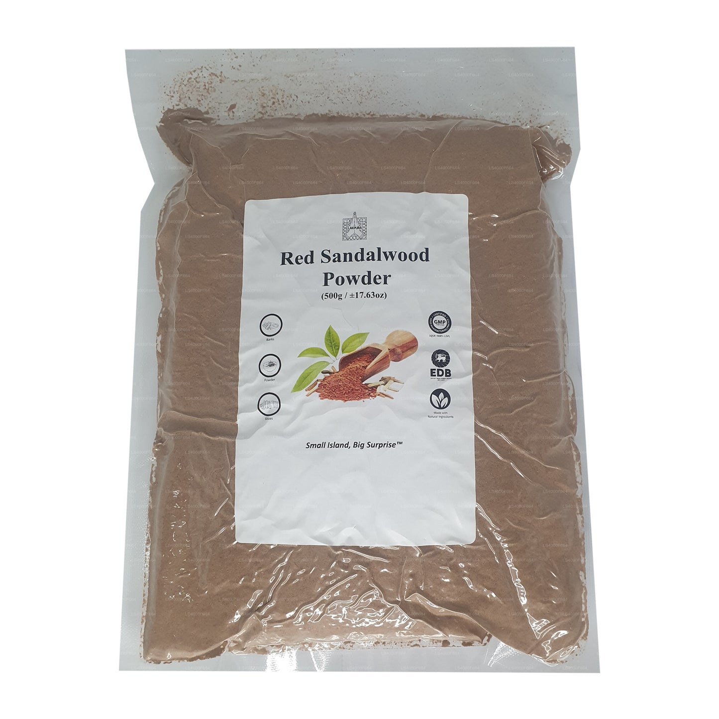 Lakpura rött sandelträpulver
