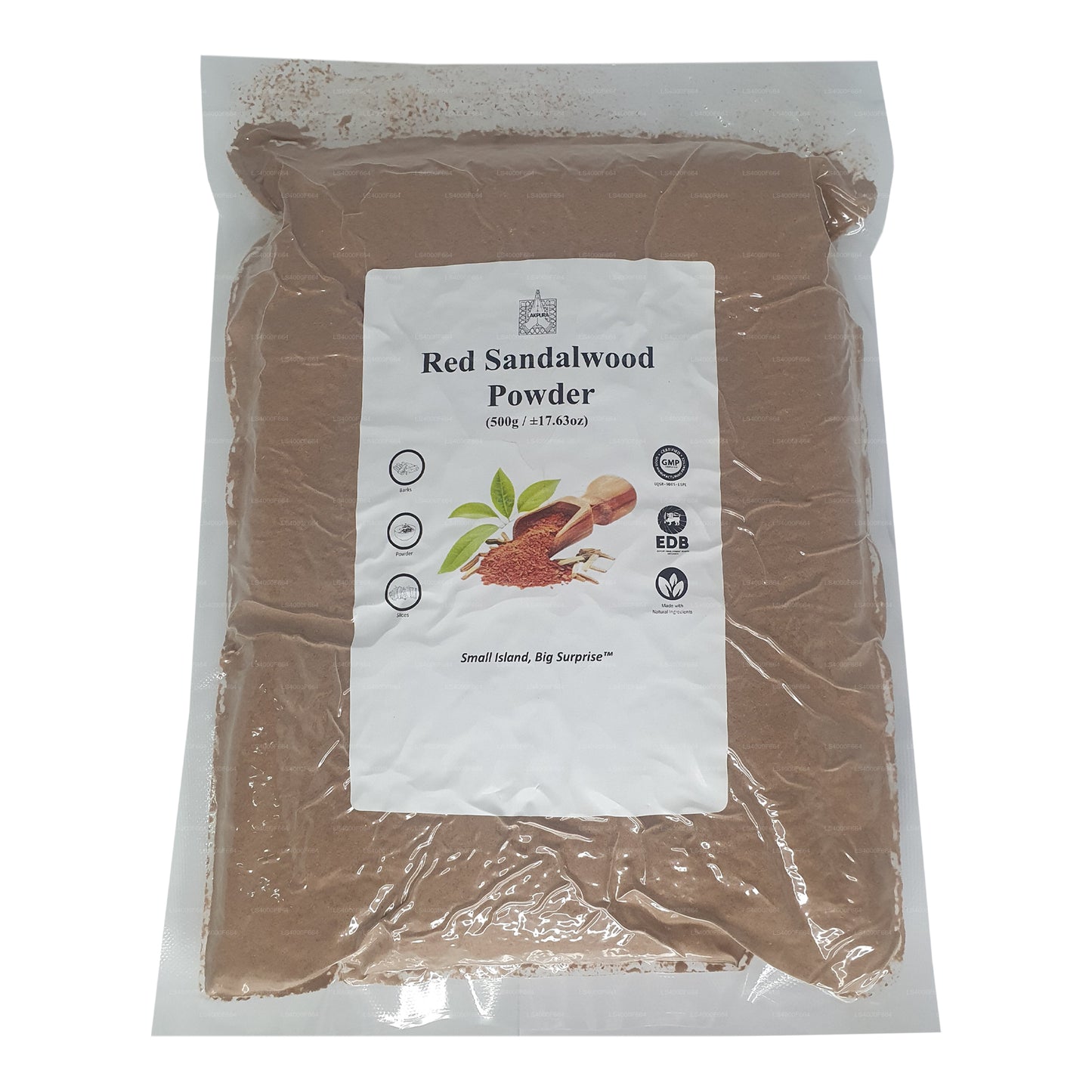 Lakpura rött sandelträpulver