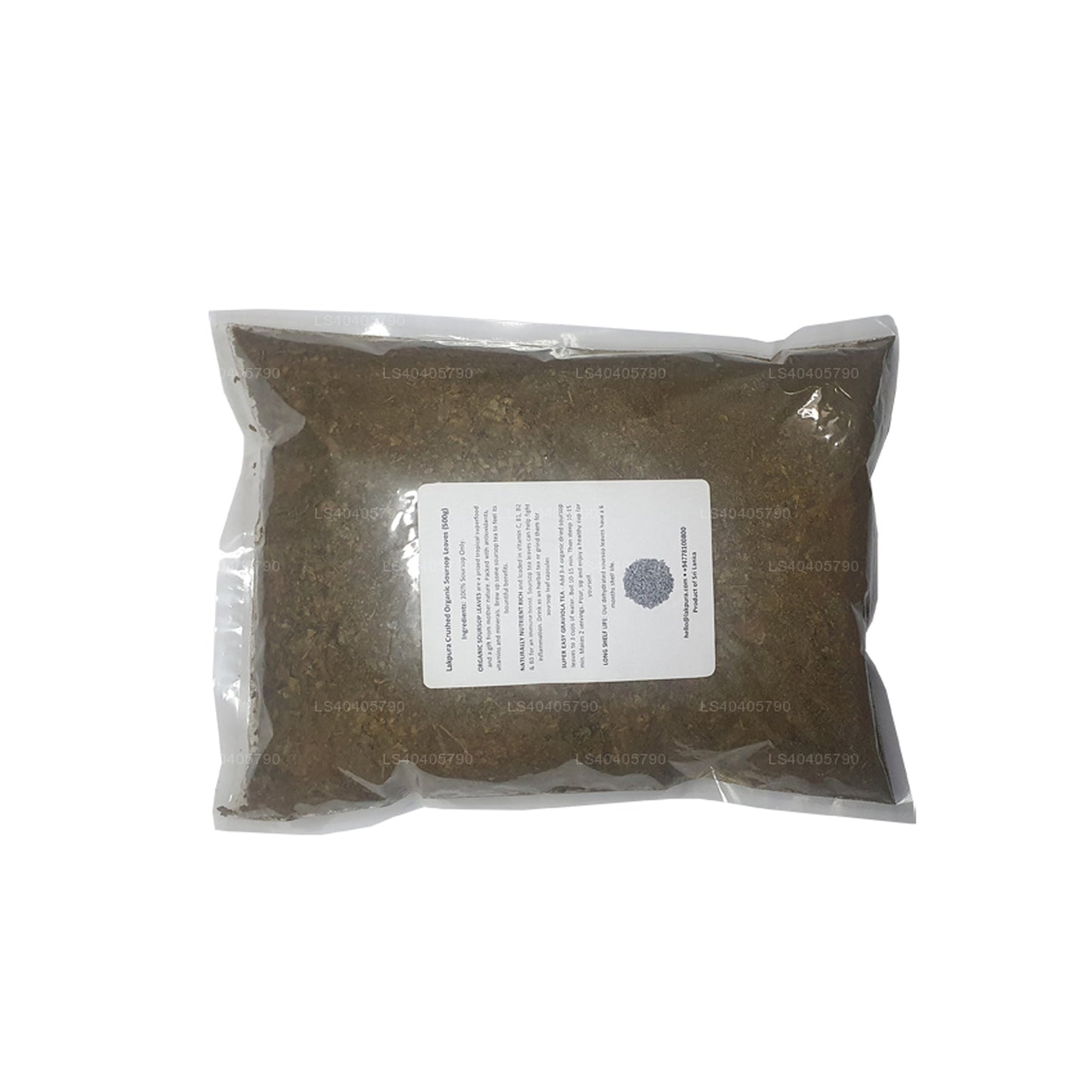 Lakpura knuste økologiske soursop blade (500g)