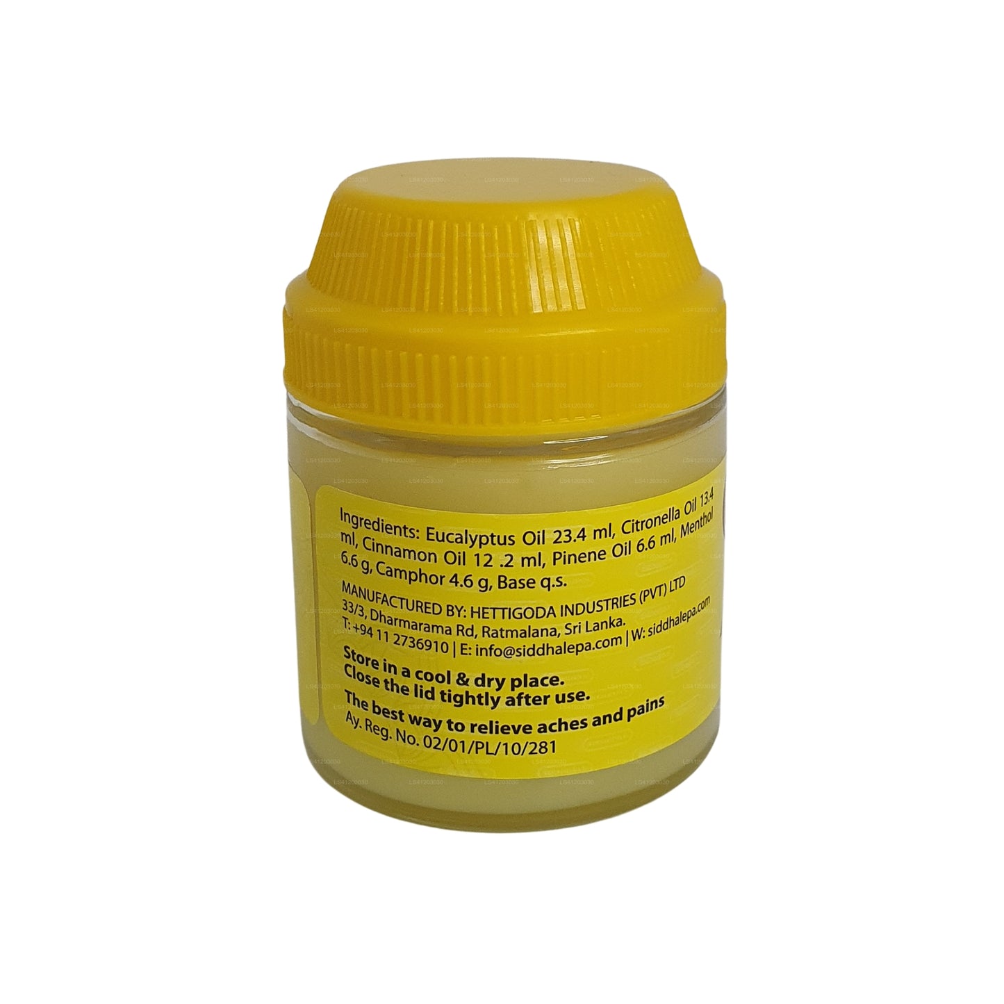 Bálsamo de hierbas Siddhalepa Ayurveda