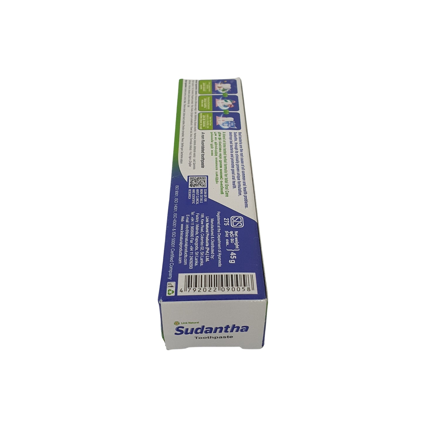 Pasta de dientes a base de hierbas Link Sudantha